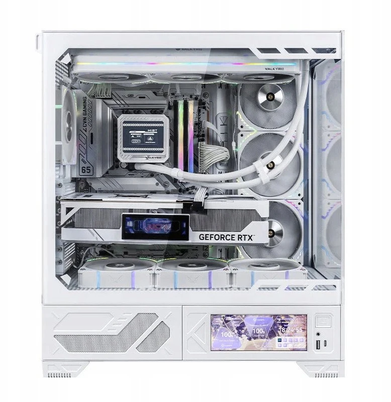 Obudowa Valkyrie VK03 LCD Baltas (VK-CASE03LCDW)