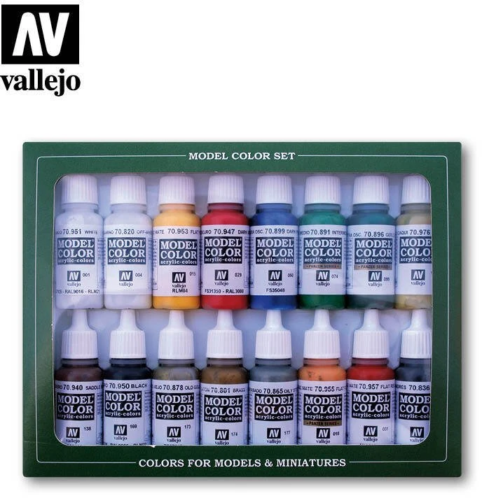Vallejo: 70.149 – Model Color rinkinys – Napoleono laikų prancūzų ir britų spalvos 1789–1815 (16 x 18 ml)