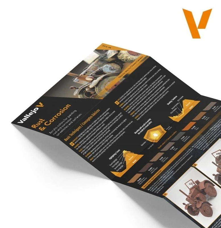 Vallejo 70.262 – Modelio spalva – Efektai – Rūdys ir korozija (8 x 18 ml)
