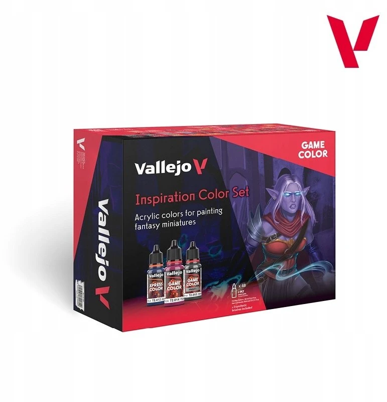 Vallejo - Žaidimo spalvos / 48 spalvų rinkinys - Įkvėpimo spalvų rinkinys 18 ml