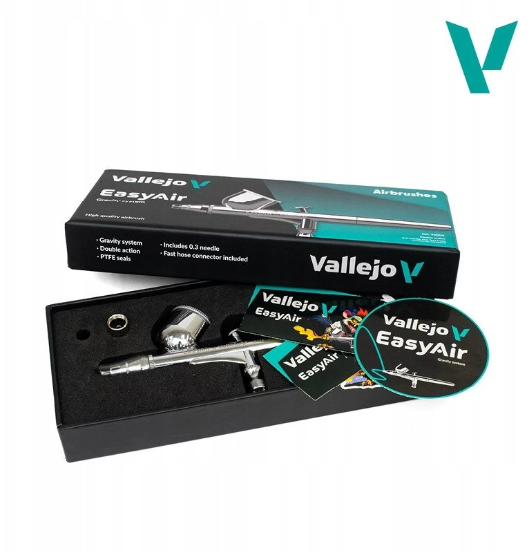 Vallejo - Aerografas - Easyair gravitacijos sistema