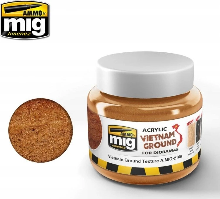 AMMO by MIG Jimenez AMMO MIG akrilinis purvas Vietnam Ground dioramoms, 250 ml