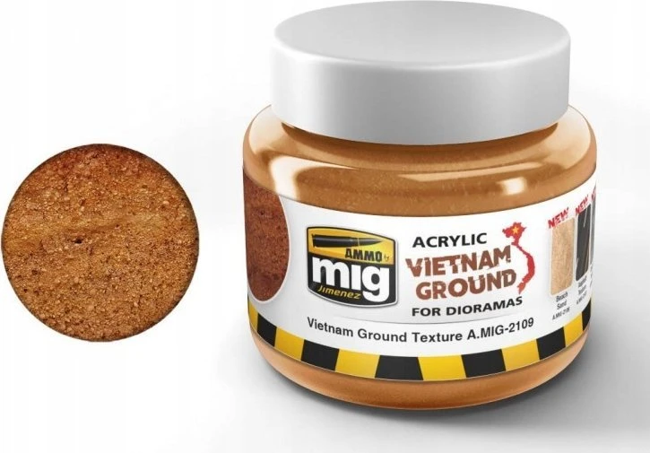 AMMO by MIG Jimenez AMMO MIG akrilinis purvas Vietnam Ground dioramoms, 250 ml