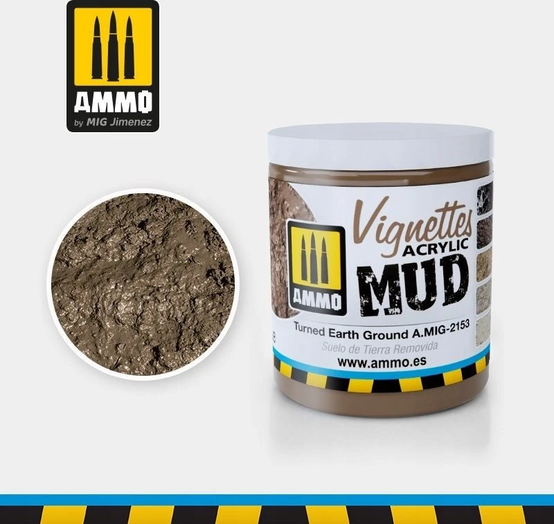 AMMO by MIG Jimenez AMMO MIG akrilinis žemės purvas dioramoms TURNED EARTH 100 ml