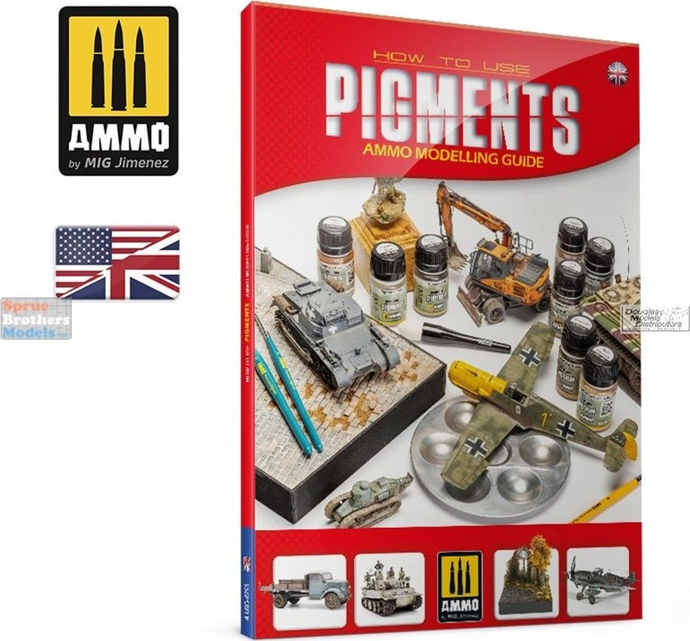 AMMO by MIG Jimenez AMMO by MIG Pigmentų naudojimas: anglų k. vadovas modeliavimui, 6293