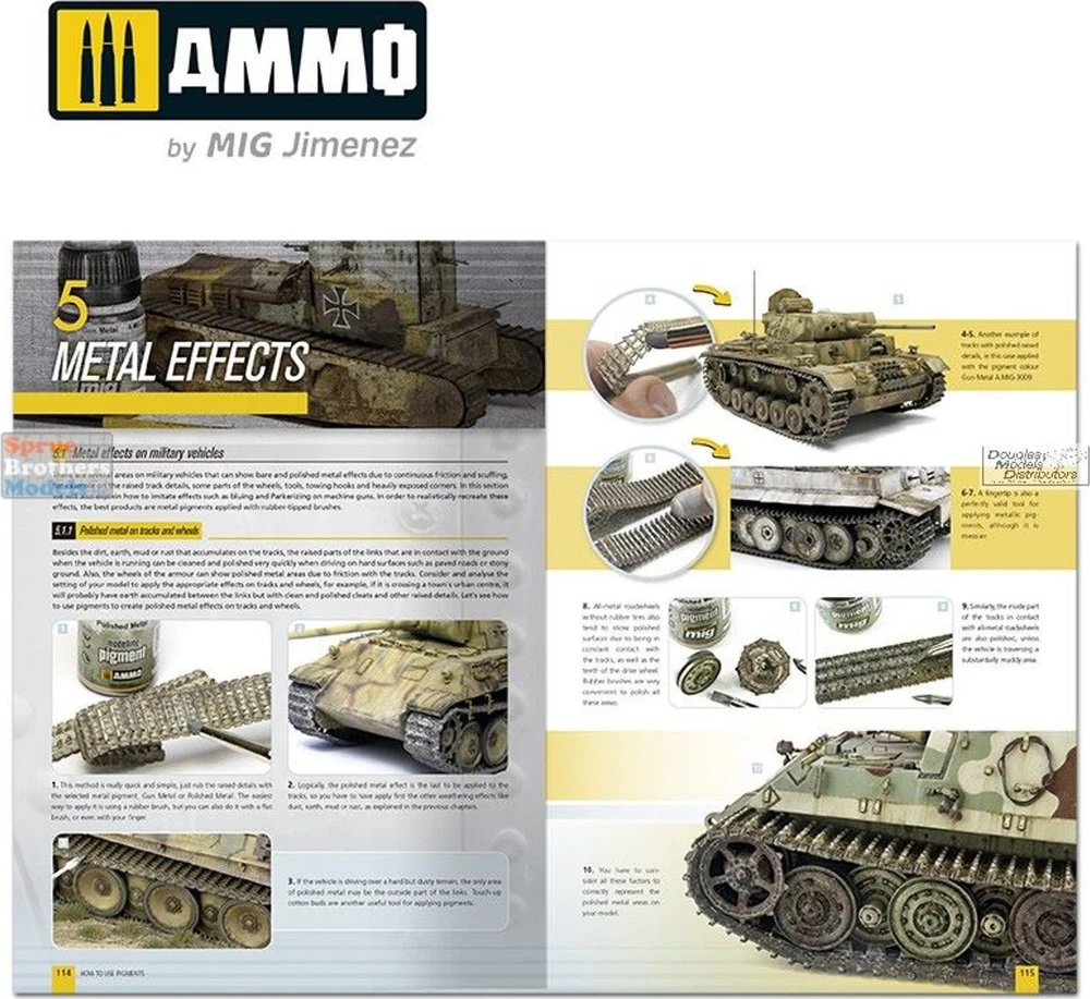 AMMO by MIG Jimenez AMMO by MIG Pigmentų naudojimas: anglų k. vadovas modeliavimui, 6293