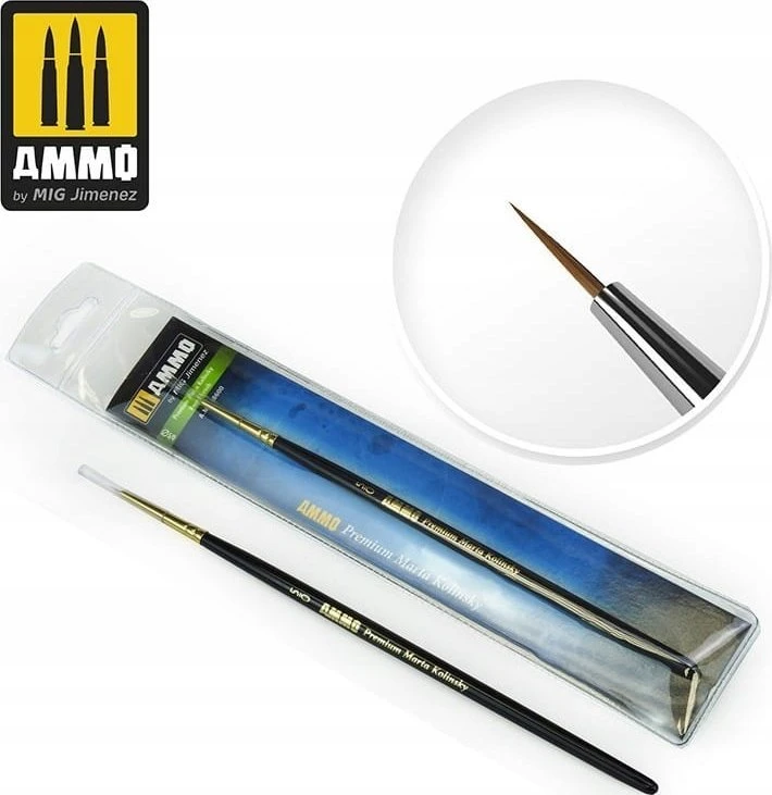 AMMO by MIG Jimenez AMMO MIG Marta Kolinsky teptukas apvalus 5/0, natūralūs šereliai (8600)