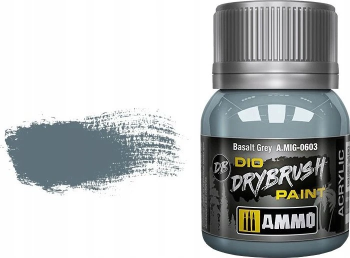 AMMO by MIG Jimenez AMMO by MIG Drybrush dažai Basalt Pilkas, 40 ml (A.MIG-0603)
