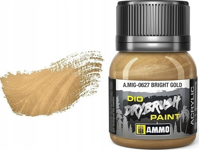 AMMO by MIG Jimenez AMMO MIG DRYBRUSH dažai sausam teptukui Ryškus auksas 40 ml (0627)