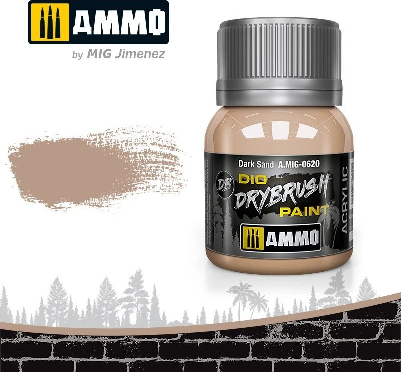AMMO by MIG Jimenez AMMO MIG DRYBRUSH Dark Sand sendinimo dažai, 40 ml (A.MIG-0620)