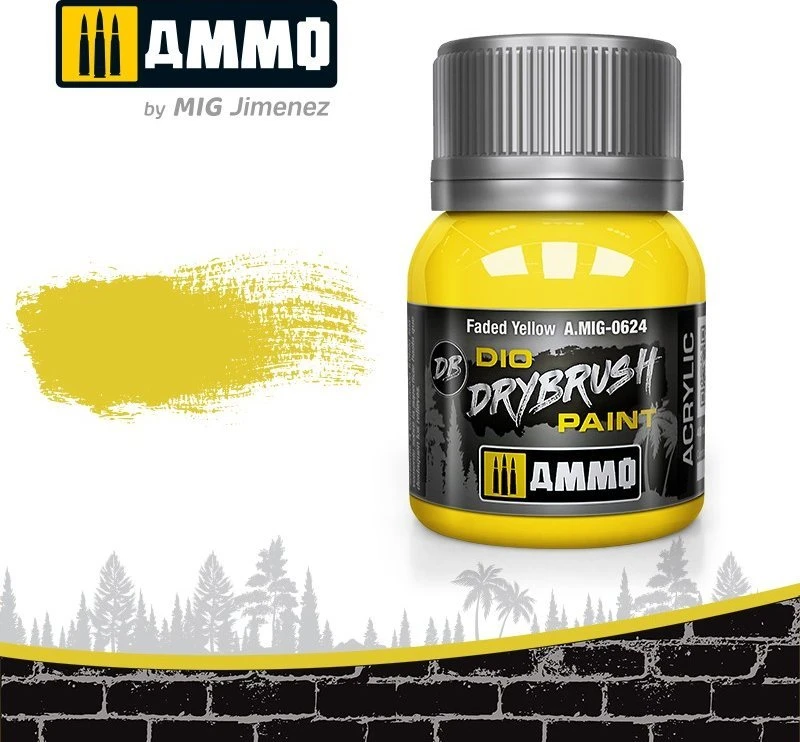 AMMO by MIG Jimenez AMMO by MIG DRYBRUSH Faded Geltona sendinimo dažai, 40 ml (0624)