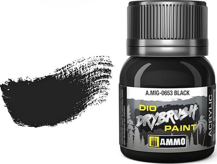 AMMO by MIG Jimenez AMMO MIG DRYBRUSH sendinimo dažai Juodas Brown 40 ml (A.MIG-0653)