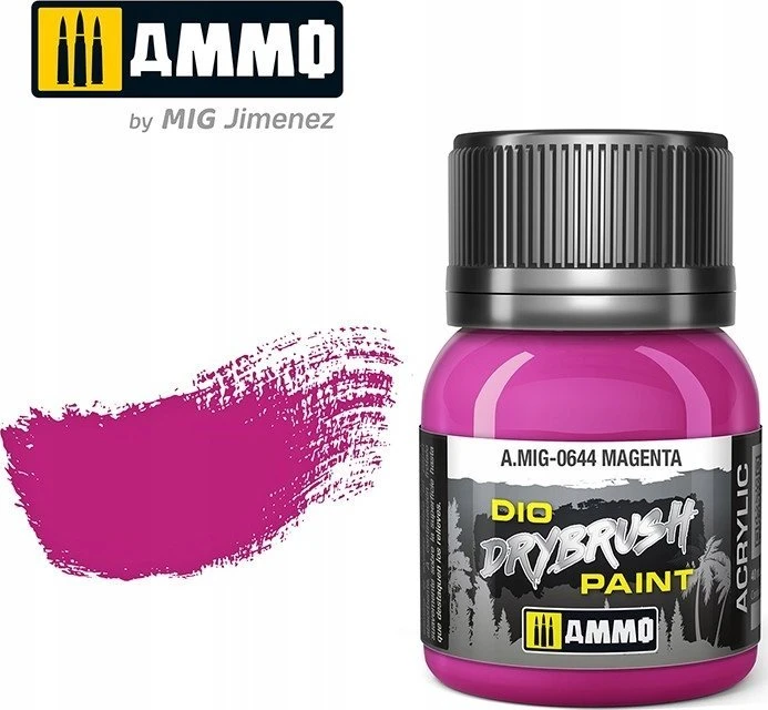 AMMO by MIG Jimenez AMMO MIG DRYBRUSH magenta 40 ml – sendinimo ir paryškinimo dažai (0644)