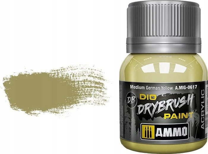 AMMO by MIG Jimenez AMMO MIG Drybrush sendinimo dažai Medium German Geltona 40 ml (A.MIG-0617)