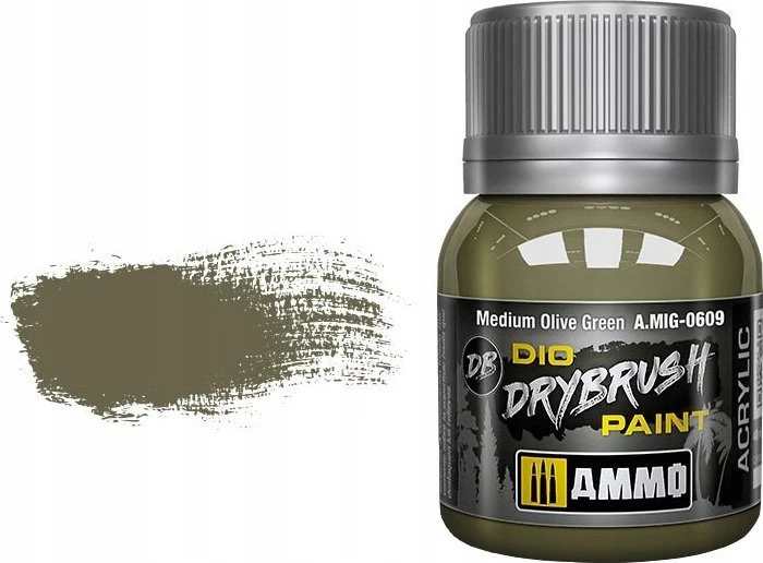 AMMO by MIG Jimenez AMMO MIG DRYBRUSH sendinimo dažai alyvuogių žalia 40ml