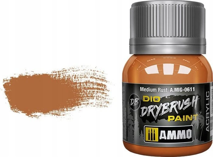 AMMO by MIG Jimenez AMMO by Mig DRYBRUSH sendinimo dažai – Vidutinė rūdis, 40 ml (0611)