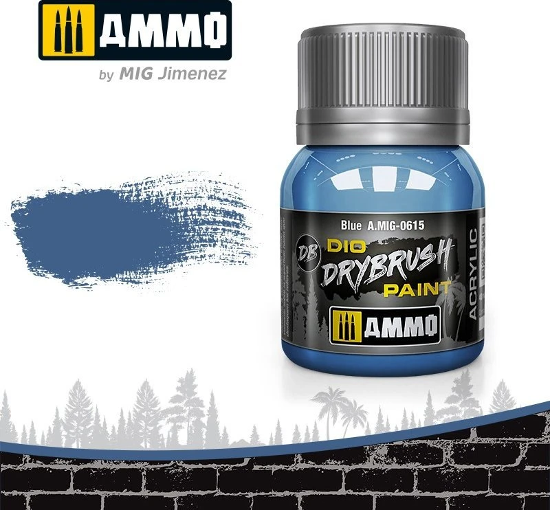 AMMO by MIG Jimenez AMMO by Mig DRYBRUSH mėlyna 40 ml – sendinimo dažai sausam teptukui (0615)