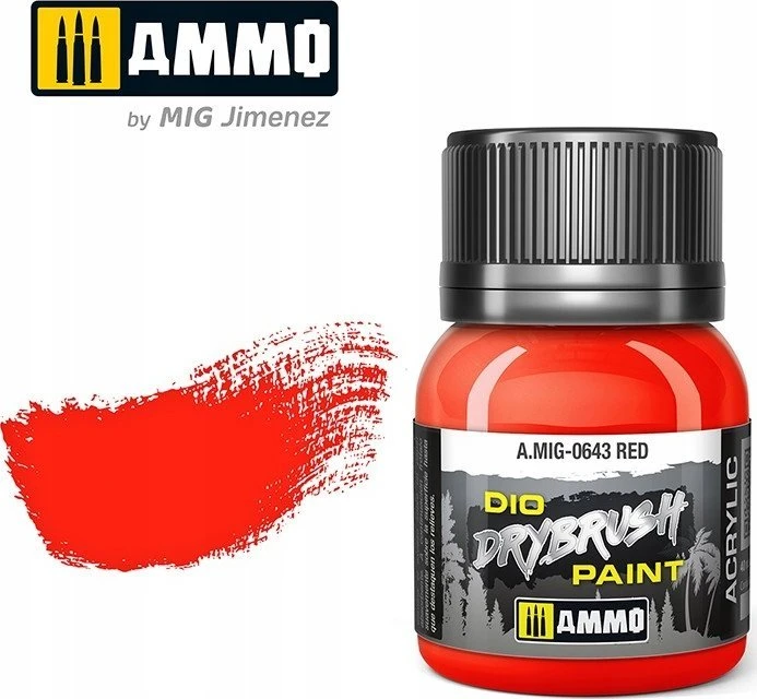 AMMO by MIG Jimenez AMMO MIG DRYBRUSH dažai raudona 40 ml (0643)