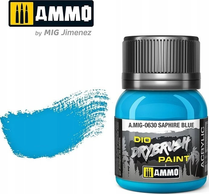 AMMO by MIG Jimenez AMMO MIG DRYBRUSH sendinimo dažai Safyro mėlyna 40 ml (0630)