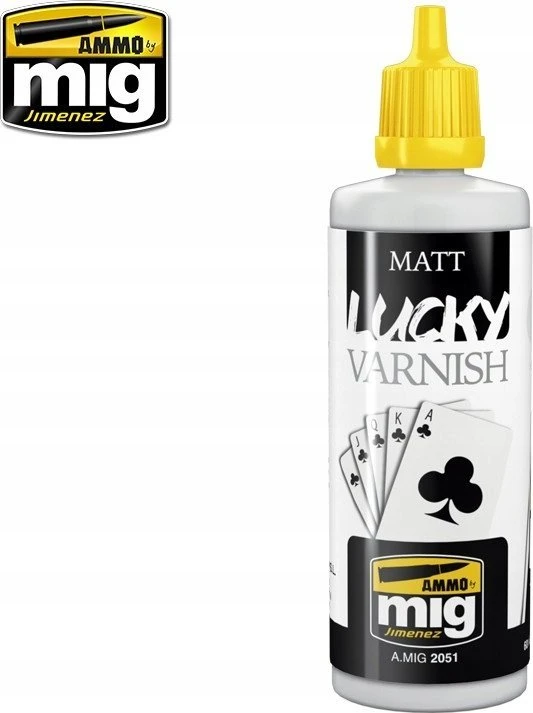 AMMO by MIG Jimenez AMMO MIG Matinis akrilinis lakas Matinis LUCKY VARNISH, 60 ml (2051)