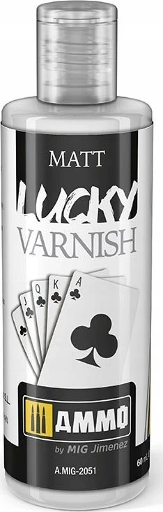 AMMO by MIG Jimenez AMMO MIG Matinis akrilinis lakas Matinis LUCKY VARNISH, 60 ml (2051)