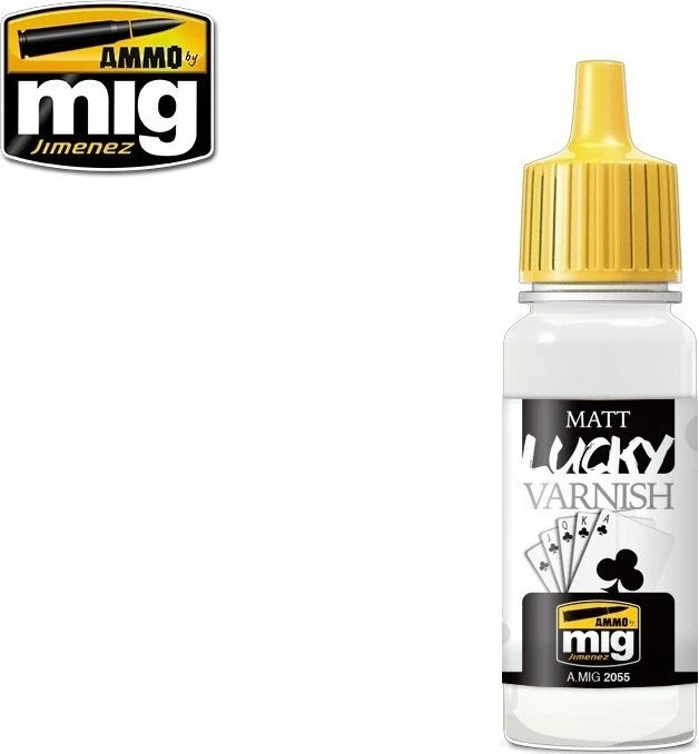 AMMO by MIG Jimenez AMMO MIG matinis akrilinis lakas Matinis LUCKY VARNISH 17 ml (2055)
