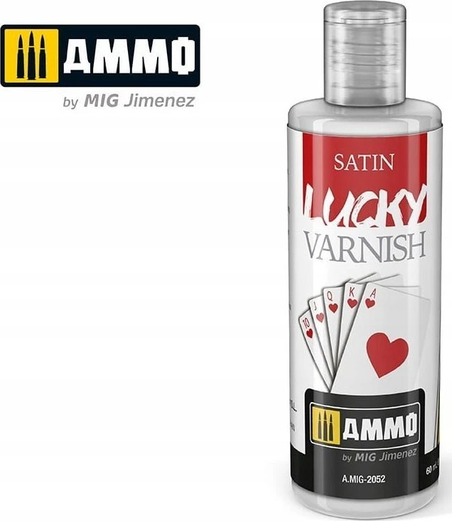 AMMO by MIG Jimenez AMMO MIG pusiau matinis akrilinis lakas SATIN Lucky Varnish, 60 ml (2052)