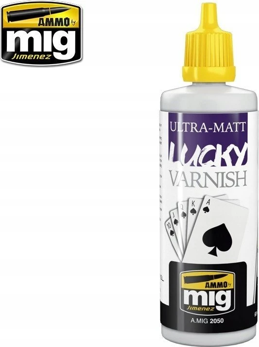 AMMO by MIG Jimenez AMMO MIG ULTRA-Matinis Lucky Varnish akrilinis lakas, ypač matinis, 60 ml