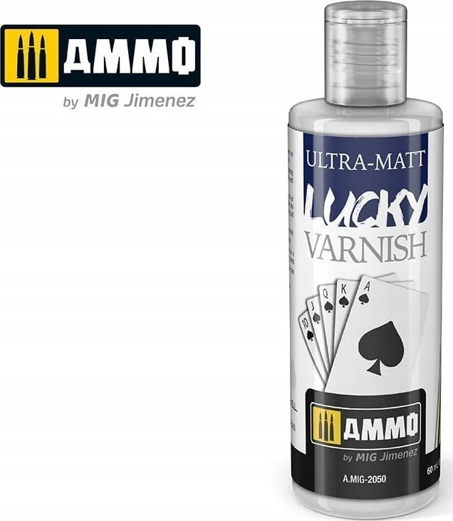 AMMO by MIG Jimenez AMMO MIG ULTRA-Matinis Lucky Varnish akrilinis lakas, ypač matinis, 60 ml