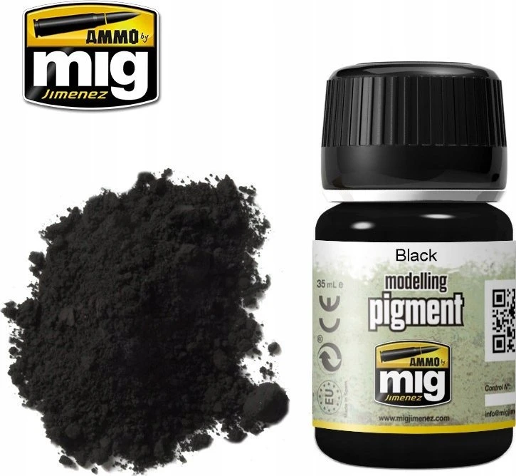 AMMO by MIG Jimenez AMMO by MIG juodas smulkus pigmentas, 35 ml – A.MIG-3001