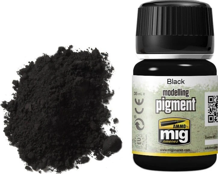 AMMO by MIG Jimenez AMMO by MIG juodas smulkus pigmentas, 35 ml – A.MIG-3001