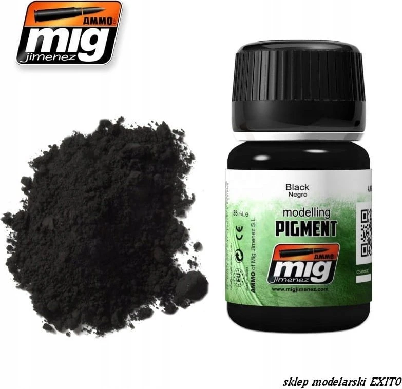 AMMO by MIG Jimenez AMMO by MIG juodas smulkus pigmentas, 35 ml – A.MIG-3001