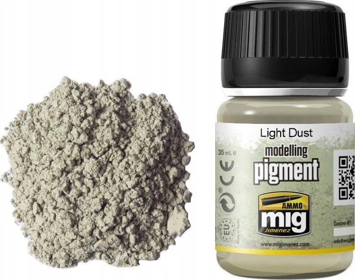 AMMO by MIG Jimenez AMMO MIG pigmentas Light Dust 35 ml, itin smulkus (A.MIG-3002)