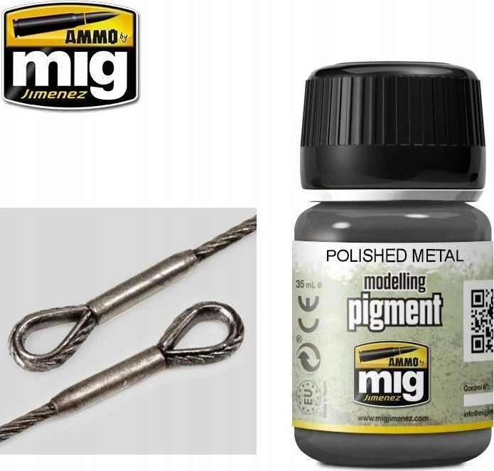 AMMO by MIG Jimenez AMMO MIG pigmentas Poliruotas metalas, 35 ml (3021)