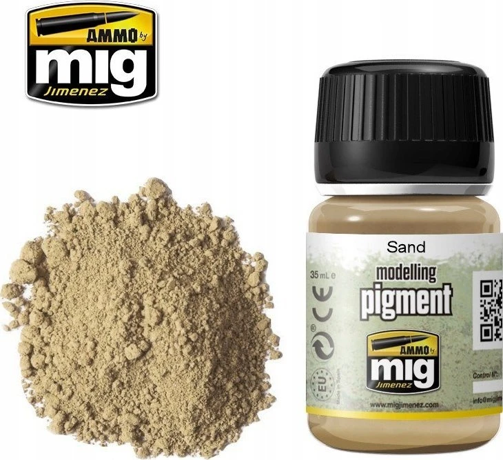 AMMO by MIG Jimenez AMMO MIG pigmentas SAND 35 ml – smėlio/dykumos efektui (A.MIG-3012)