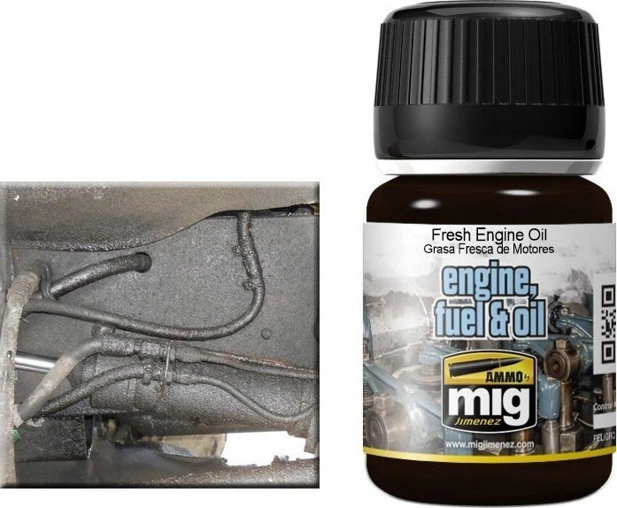 AMMO by MIG Jimenez AMMO MIG Fresh Engine Oil – variklio alyvos emalio efektas, 35 ml (1408)