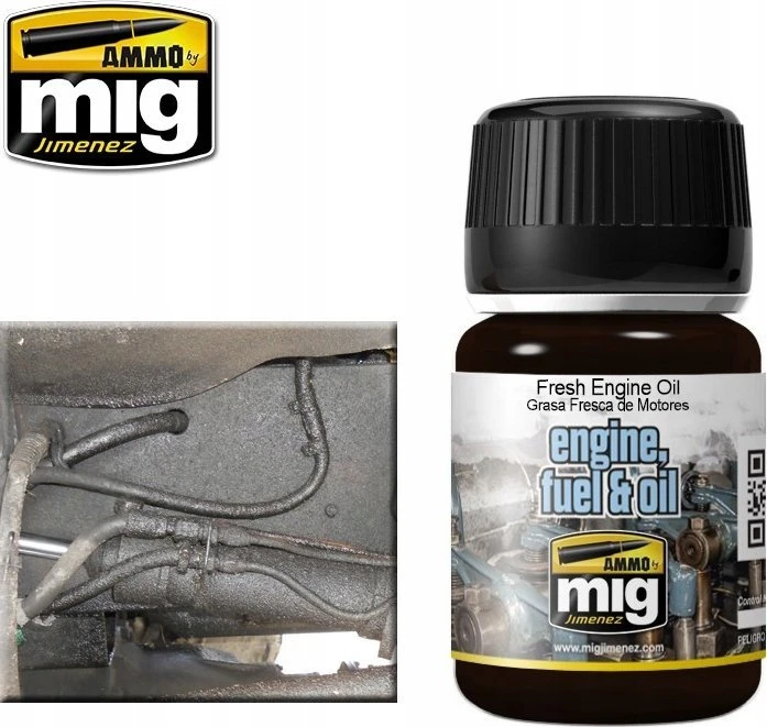 AMMO by MIG Jimenez AMMO MIG Fresh Engine Oil – variklio alyvos emalio efektas, 35 ml (1408)