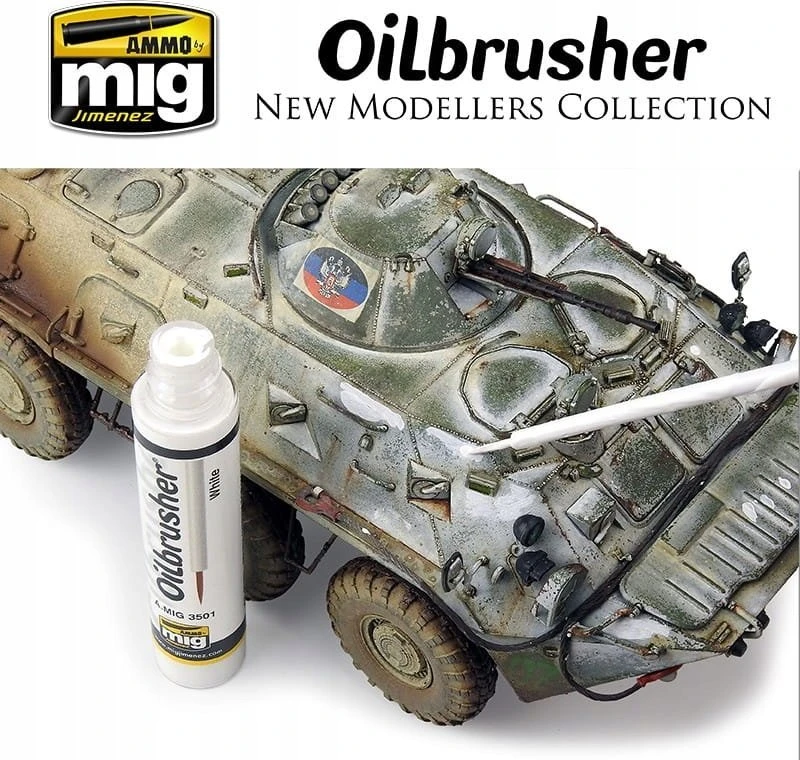 AMMO by MIG Jimenez AMMO MIG Oilbrusher aliejiniai dažai sendinimui Marine Mėlyna 3527
