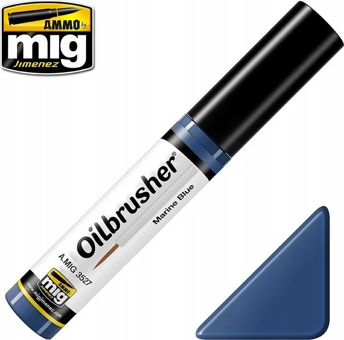 AMMO by MIG Jimenez AMMO MIG Oilbrusher aliejiniai dažai sendinimui Marine Mėlyna 3527