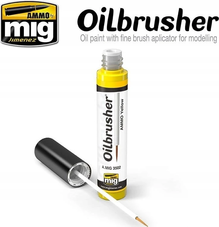 AMMO by MIG Jimenez AMMO MIG Oilbrusher Sky Mėlyna 3528 – aliejiniai dažai su teptuku modeliams
