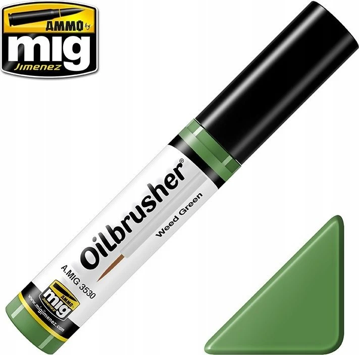 AMMO by MIG Jimenez AMMO by MIG Oilbrusher aliejiniai dažai sendinimui – Weed Žalias 3530