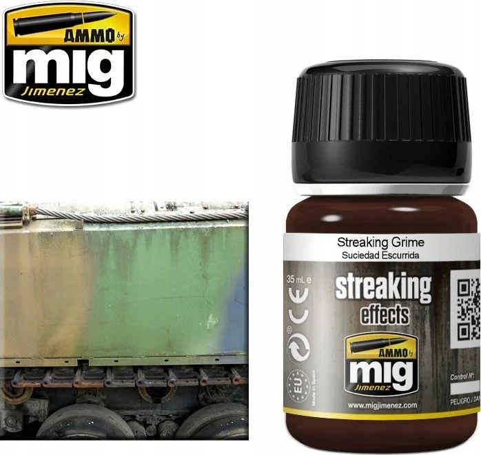 AMMO by MIG Jimenez AMMO MIG Streaking Grime – purvo nubėgimų efektas, 35 ml (A.MIG-1203)