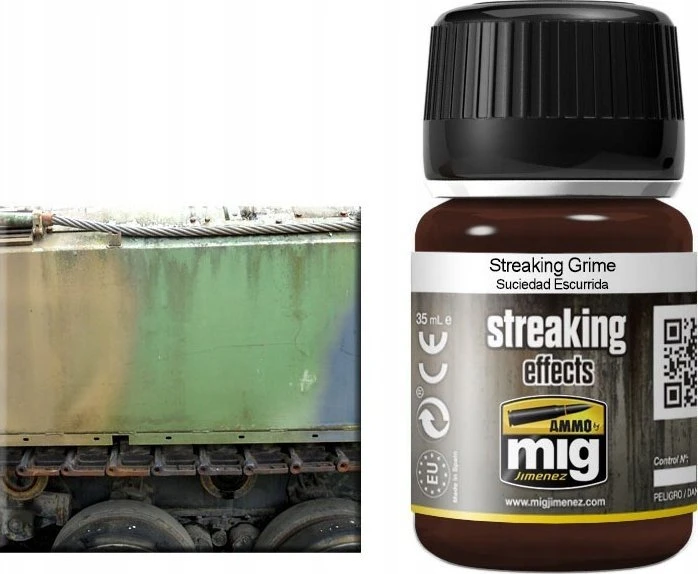 AMMO by MIG Jimenez AMMO MIG Streaking Grime – purvo nubėgimų efektas, 35 ml (A.MIG-1203)