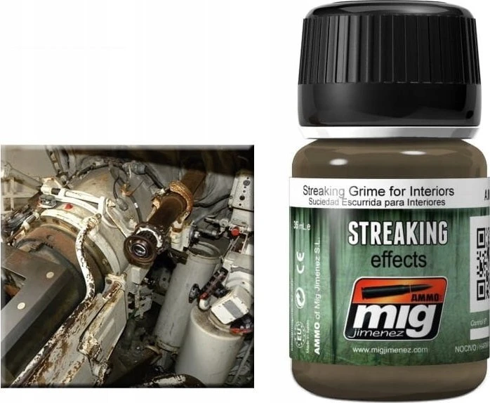 AMMO by MIG Jimenez AMMO MIG Streaking Grime interjerams, šviesiems paviršiams, 35 ml