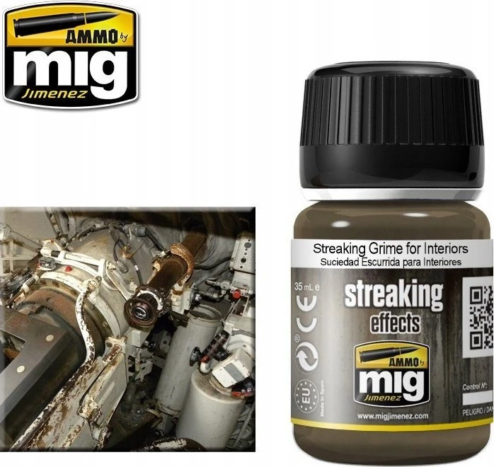 AMMO by MIG Jimenez AMMO MIG Streaking Grime interjerams, šviesiems paviršiams, 35 ml