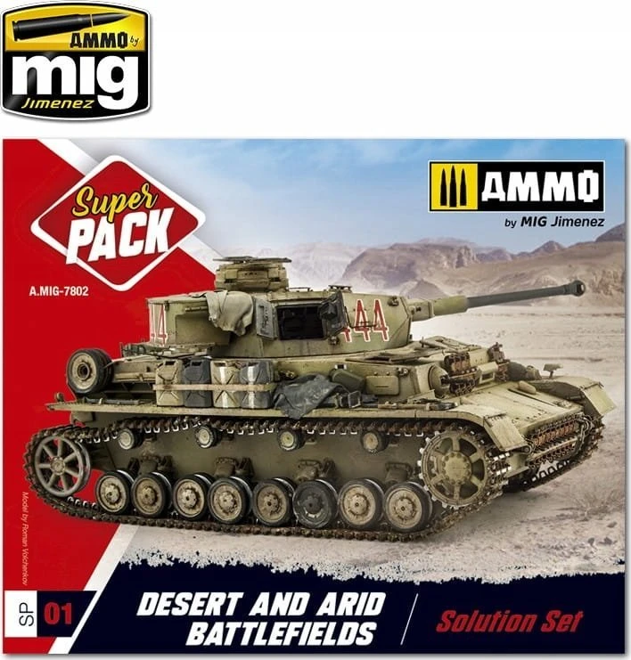 „Vallejo Ammo“: „Super Pack“ – dykumų ir sausringų mūšio laukų sprendimų rinkinys