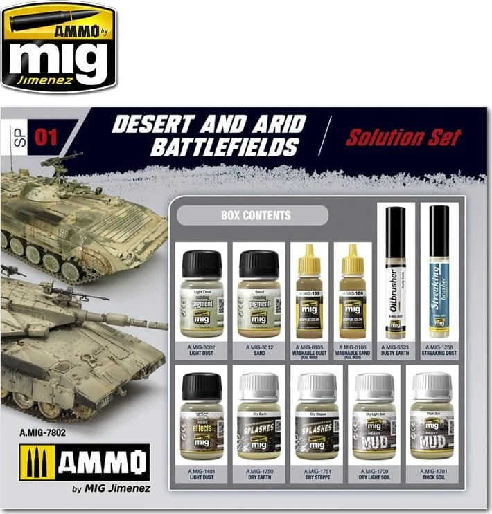 „Vallejo Ammo“: „Super Pack“ – dykumų ir sausringų mūšio laukų sprendimų rinkinys