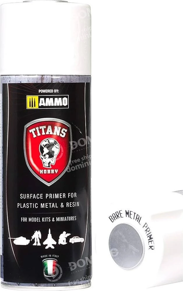 AMMO by MIG Jimenez Titans Hobby akrilinis purškiamas gruntas plikam metalui 400 ml, 109