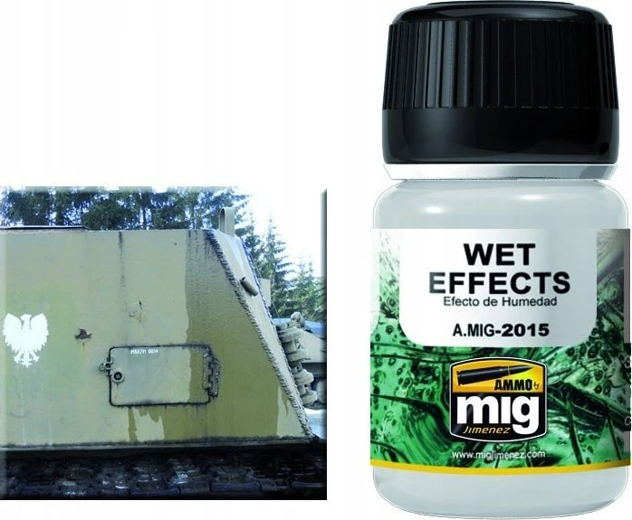 AMMO by MIG Jimenez AMMO MIG WET EFFECTS drėgno efekto sendinimo skystis, 35 ml (AMIG2015)