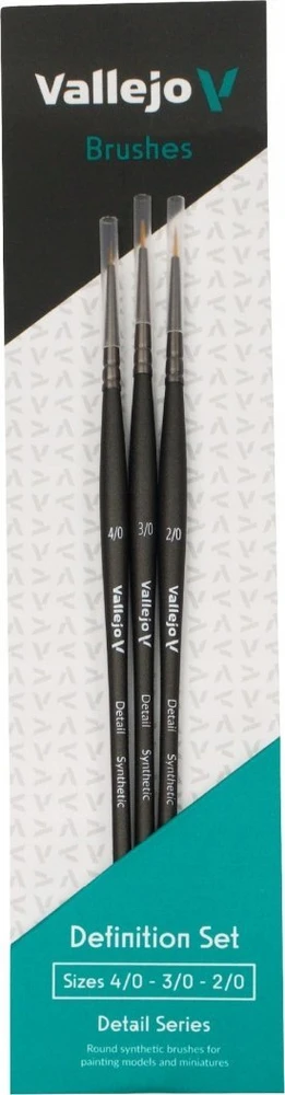 Vallejo : B02990 - Detail - Definition Set - Synth (4/0, 3/0, 2/0)